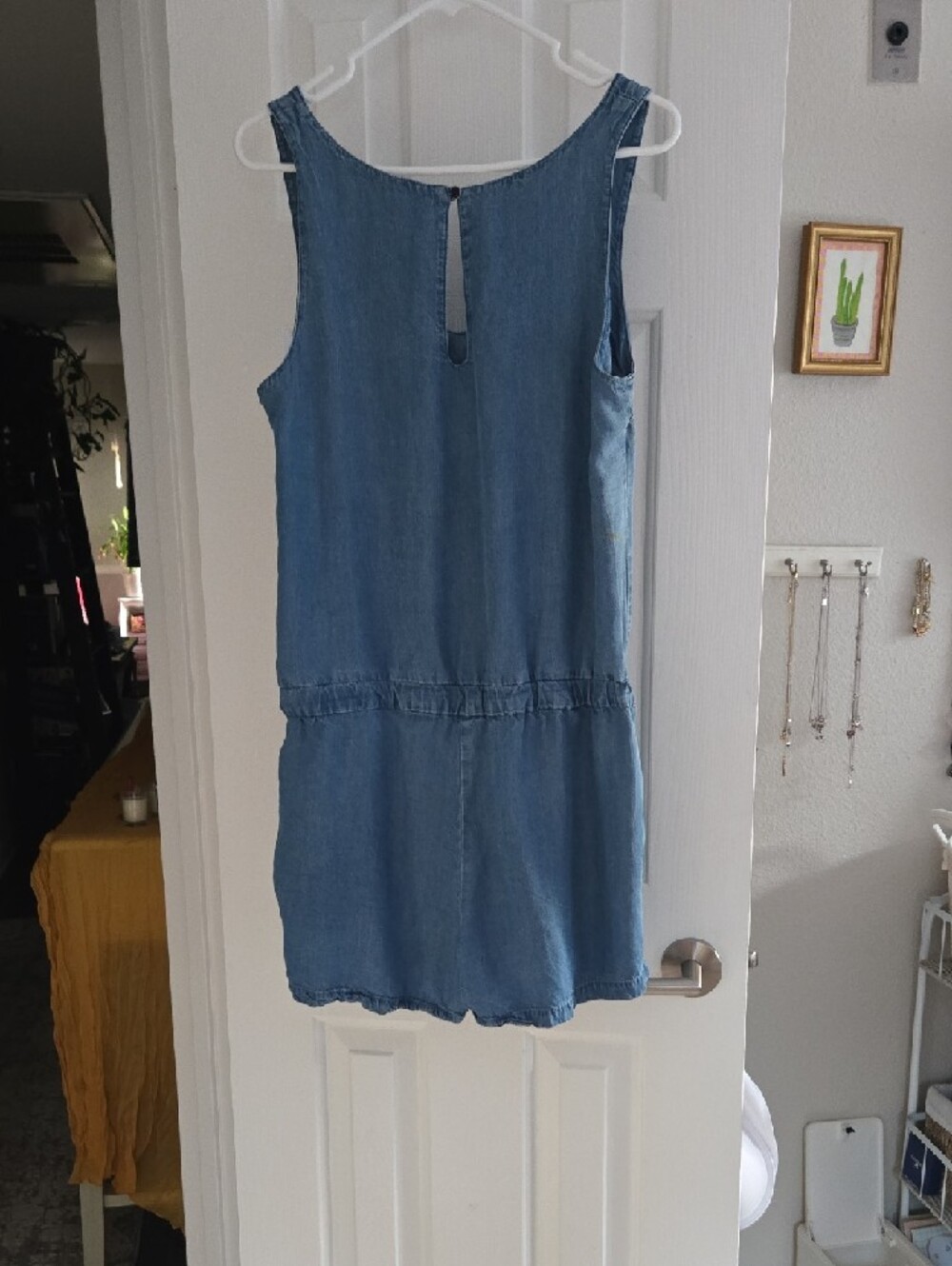 Splendid Chambray Blue Sleeveless Romper -medium - Picture 9 of 13